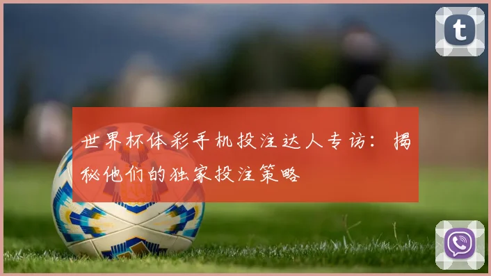世界杯体彩手机投注达人专访:揭秘他们的独家投注策略